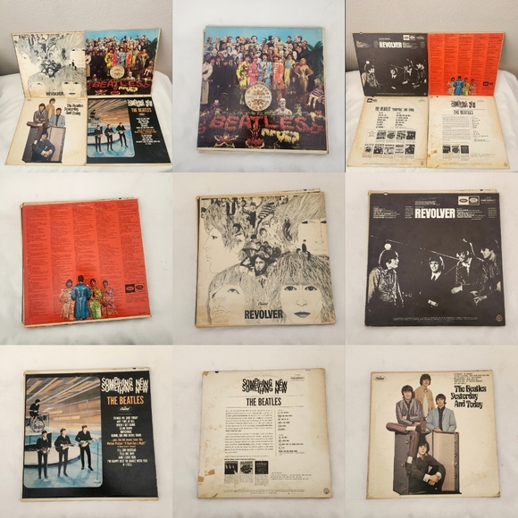 THE BEATLES 4 piece lot Yesterday And Today BUTCHER COVER Revolver something n